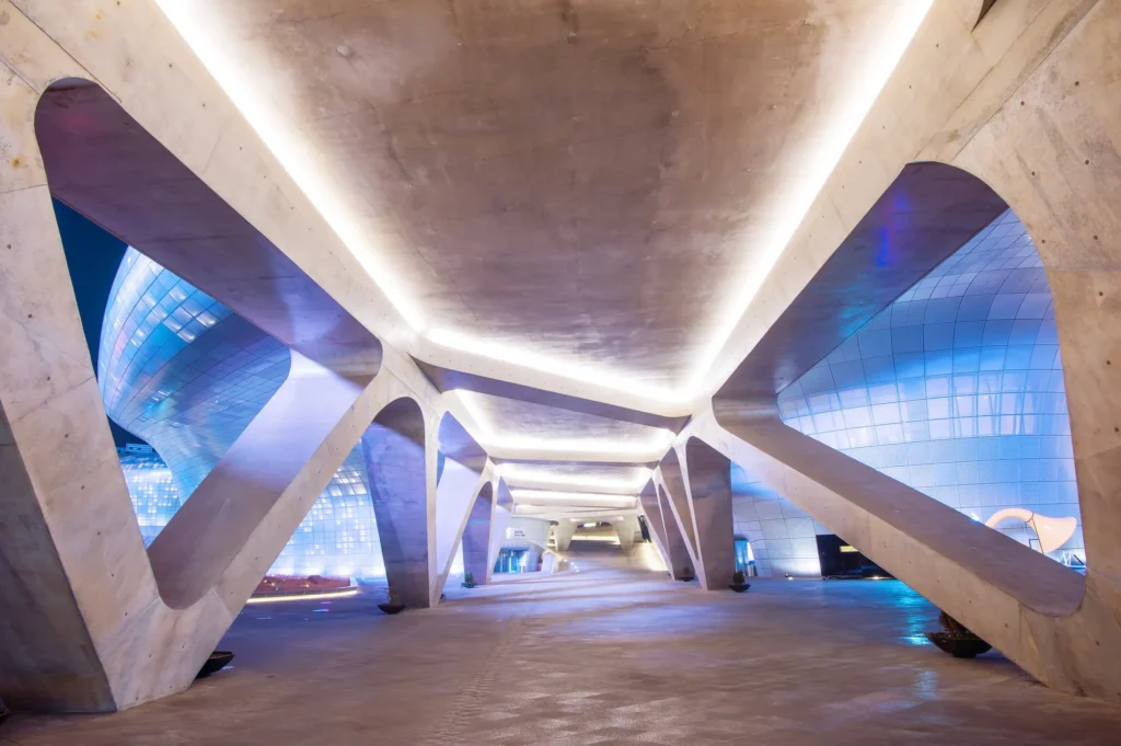 Iluminación de vanguardia en arquitectura